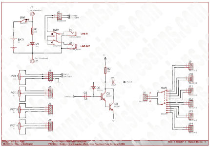 Bazz Fuzz Darlington Schematic
