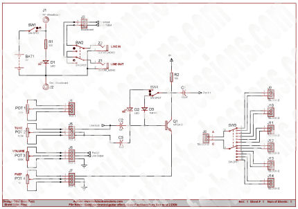 Bazz Fuzz Final Full Circuit Schematic