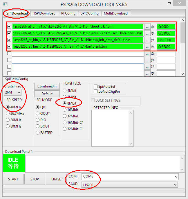 Flash Tool Interface