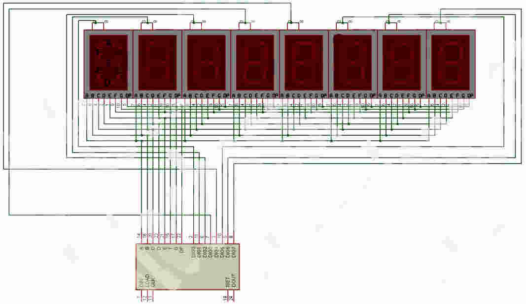 MAX7221 with 8 x 7-segment Displays