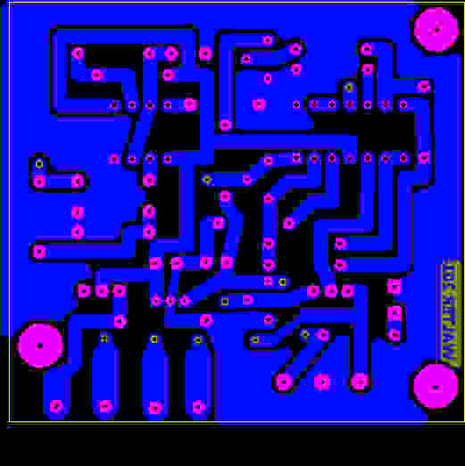 Gaussmeter PCB - Bottom Copper